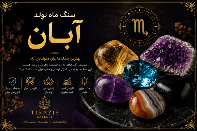 سنگ ماه تولد آبان | معرفی بهترین سنگهای متولدین آبان + خواص، انرژی و راهنمای خرید